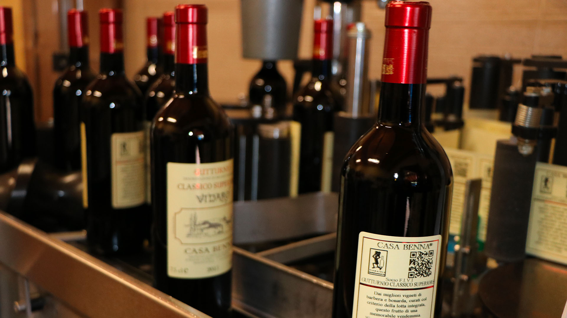 Casa Benna imbottigliamento vino Gutturnio Superiore Castell'Arquato